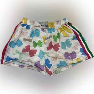Katydid Multicolor Bow Pattern Shorts